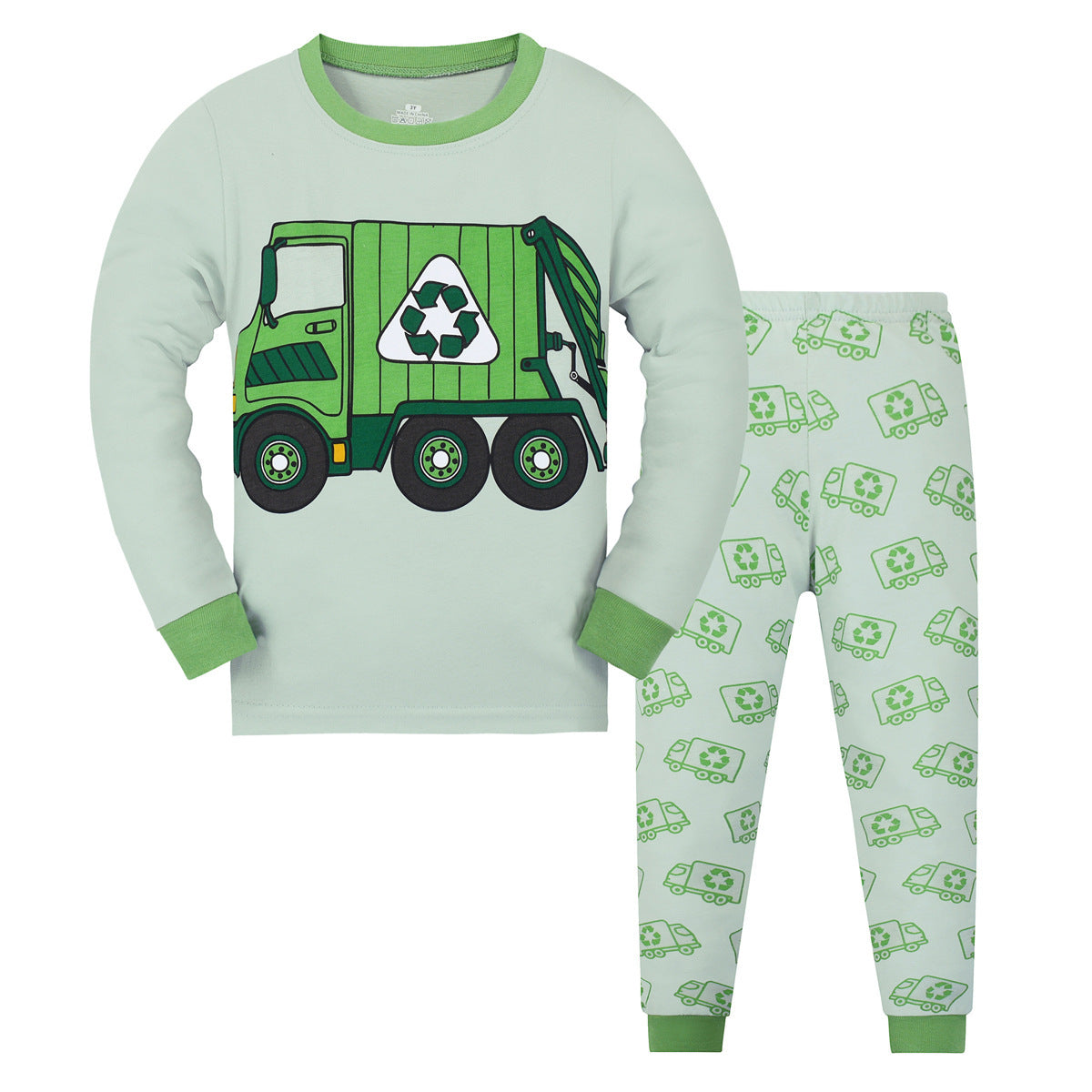 Boys And Girls Long Sleeve Trousers Homewear Children's Pajama Set