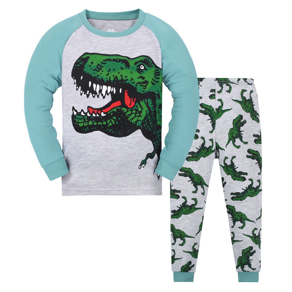 Boys And Girls Long Sleeve Trousers Homewear Children's Pajama Set