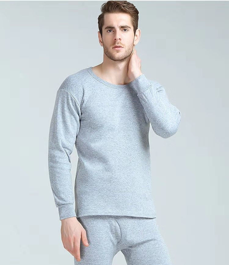 Men's Thermal Underwear Fleece-lined Thickened Long Johns Top & Bottom