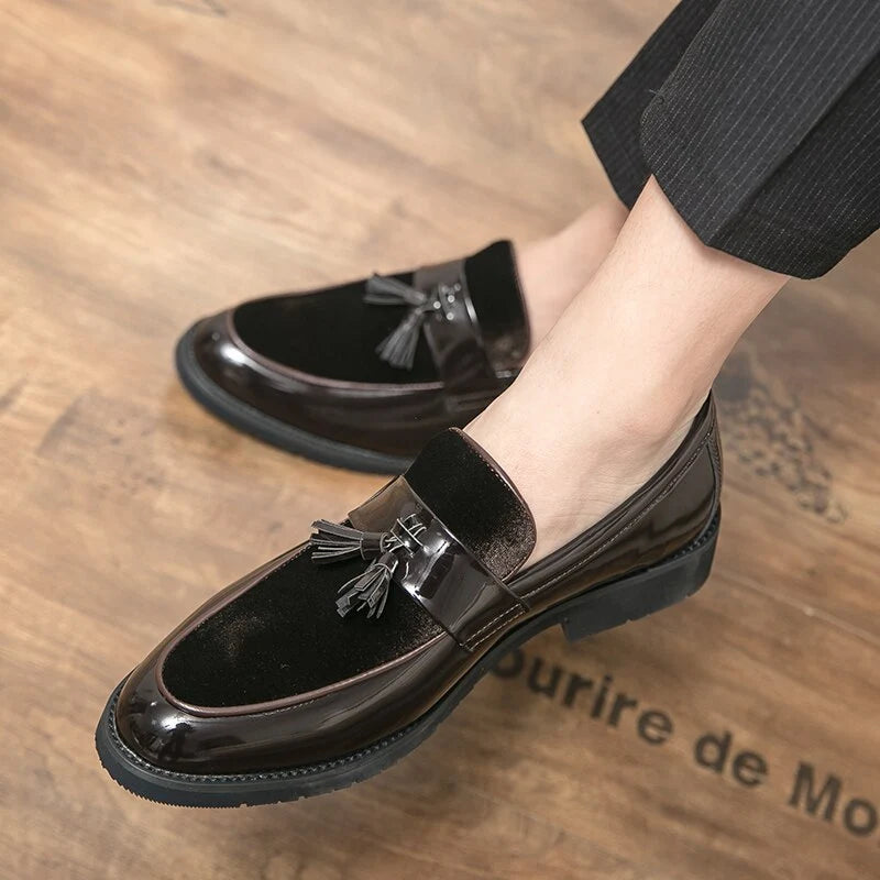 College Inspired Leather Loafers