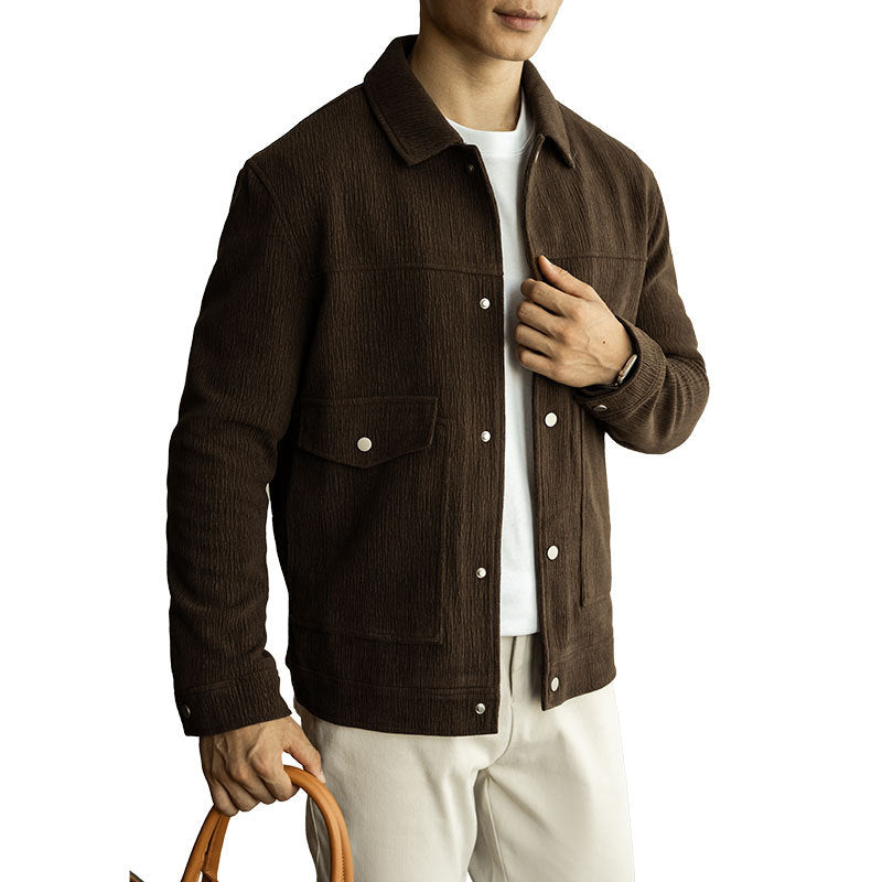 High-grade Texture Jacket For Men Autumn And Winter New