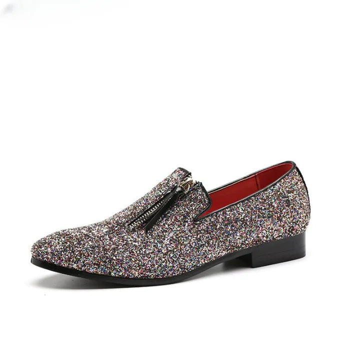 Sparkle Pointed Loafers