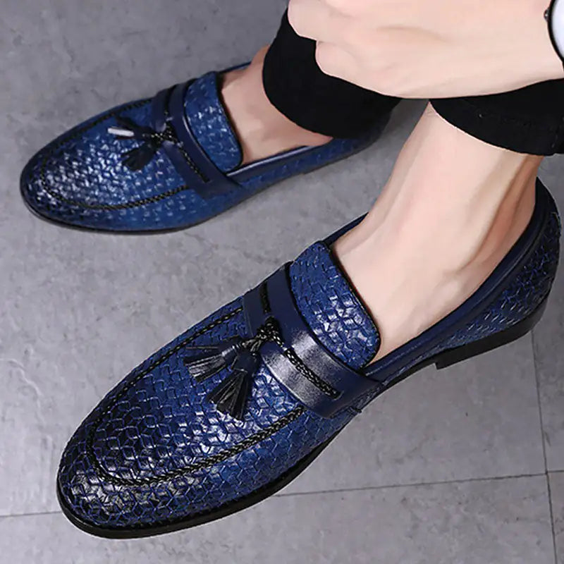 Luxury Italian Style Tassel Leather Loafers