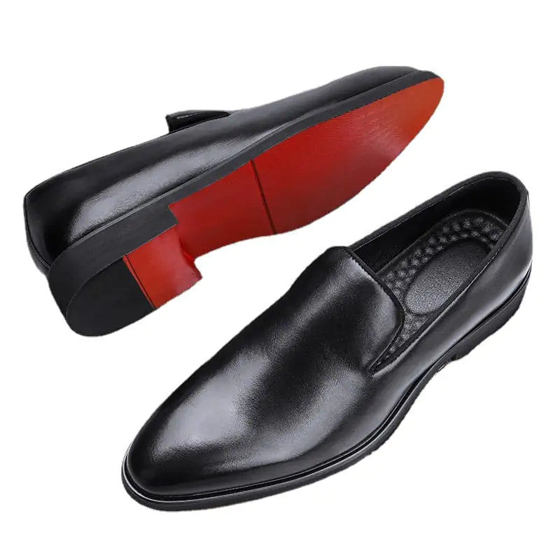 The Rossi - Red Bottom Classic Leather Loafers