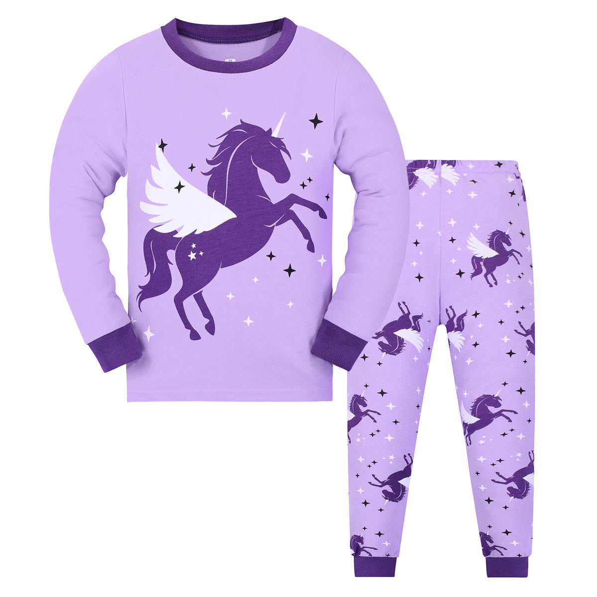 Boys And Girls Long Sleeve Trousers Homewear Children's Pajama Set