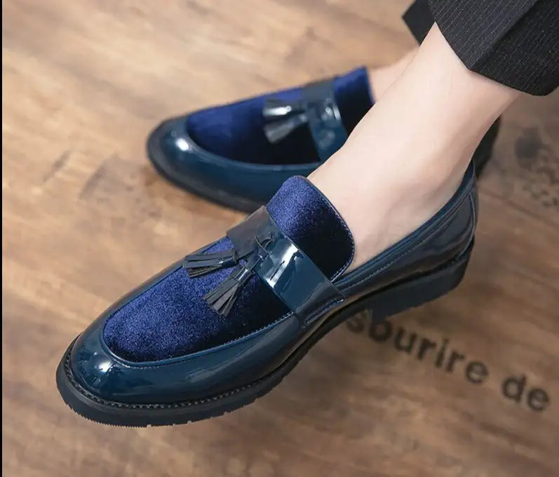 College Inspired Leather Loafers