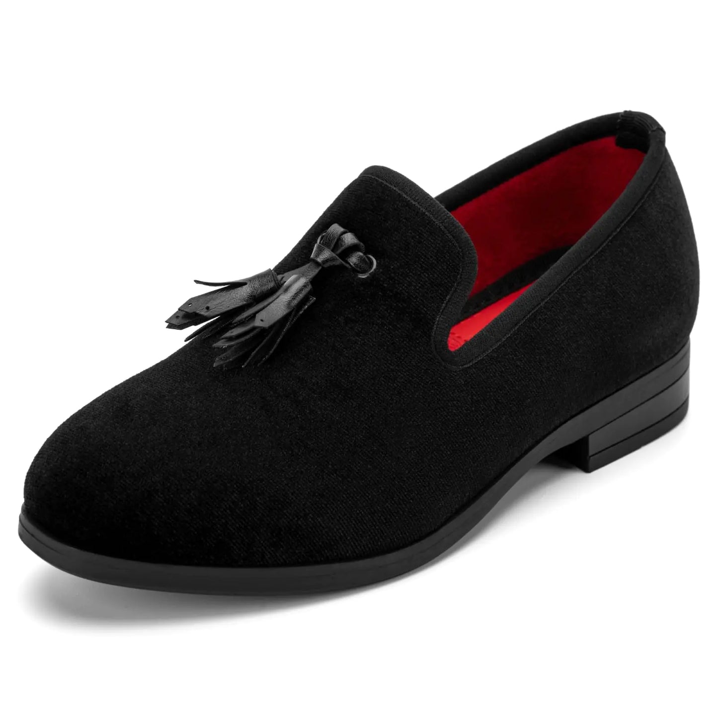 Meijiana Boys Slip-On Dress Loafers - Formal Tuxedo Shoes Black-02 3 US